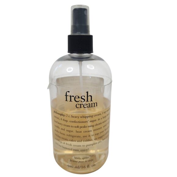 Philosophy Fresh Cream Body Spritz 16 fl. oz USED Body Spray 70% full - Picture 1 of 3